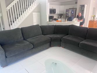 Grey sectional
