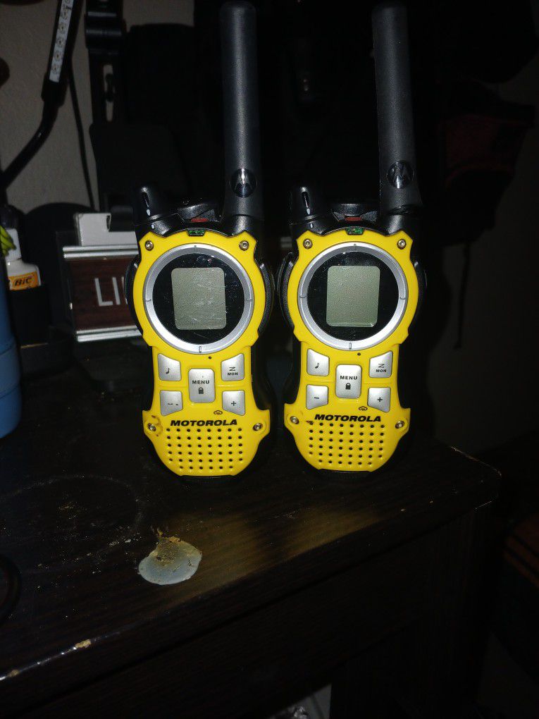 Matching Yellow  Motorola  Walkie Talkies!!
