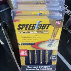 As Seen on TV 1000366 Screw Extractor Tool Speed Out Titanium Coating