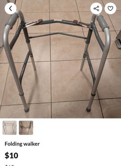 Folding walker like new