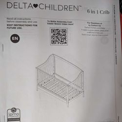 6 In 1 Delta Crib To Full Size Bed 