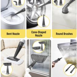 🆕 In 📦 Handheld Steam Cleaner with Safety Lock,500mL Large Tank&19PCS Accessories-Multi-Surface Deep Cleaning for Kitchen,Bathroom,Car,Sofa-Removes 