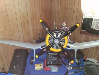 RC  F4U 1D Corsair Bubble Top plane...