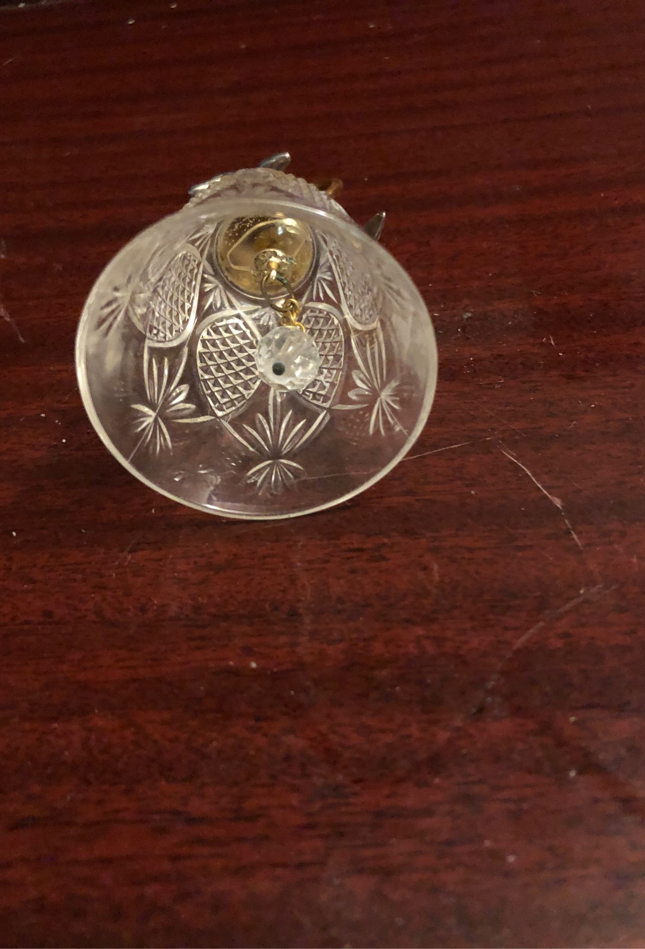 Brass/Silver Crystal Dauphin Bell