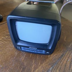 2002 Five inch black and white TV with built-in radio