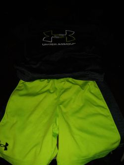 Underarmer short set lightly worn a few times size 4t