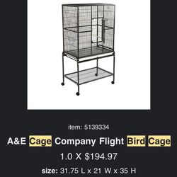 Brand New Bird Flight Cage In Box