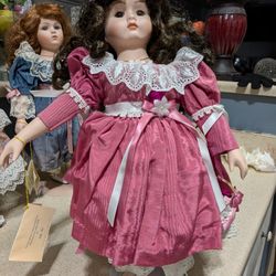 Vintage Musical  Limited Edition Porcelain Doll.