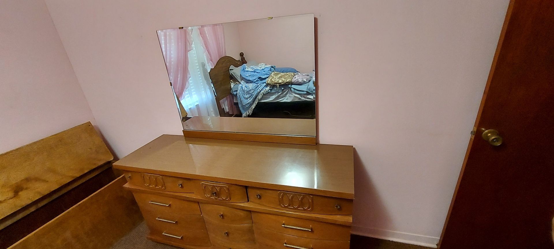 MCM  Bureau With Attachable Mirror