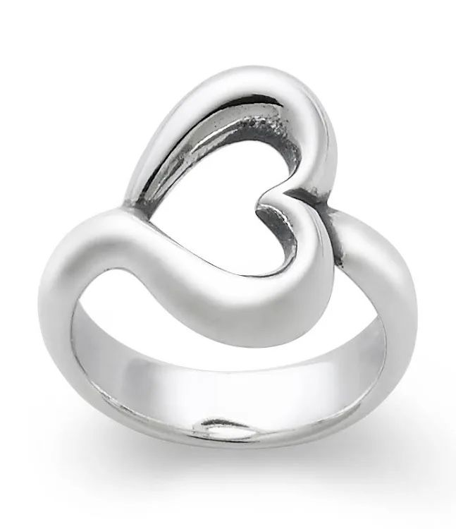 James Avery Abounding Heart Ring - Sterling Silver size 7 1/2