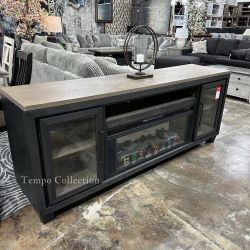 TV Console with Electric Fireplace, TV Stand
