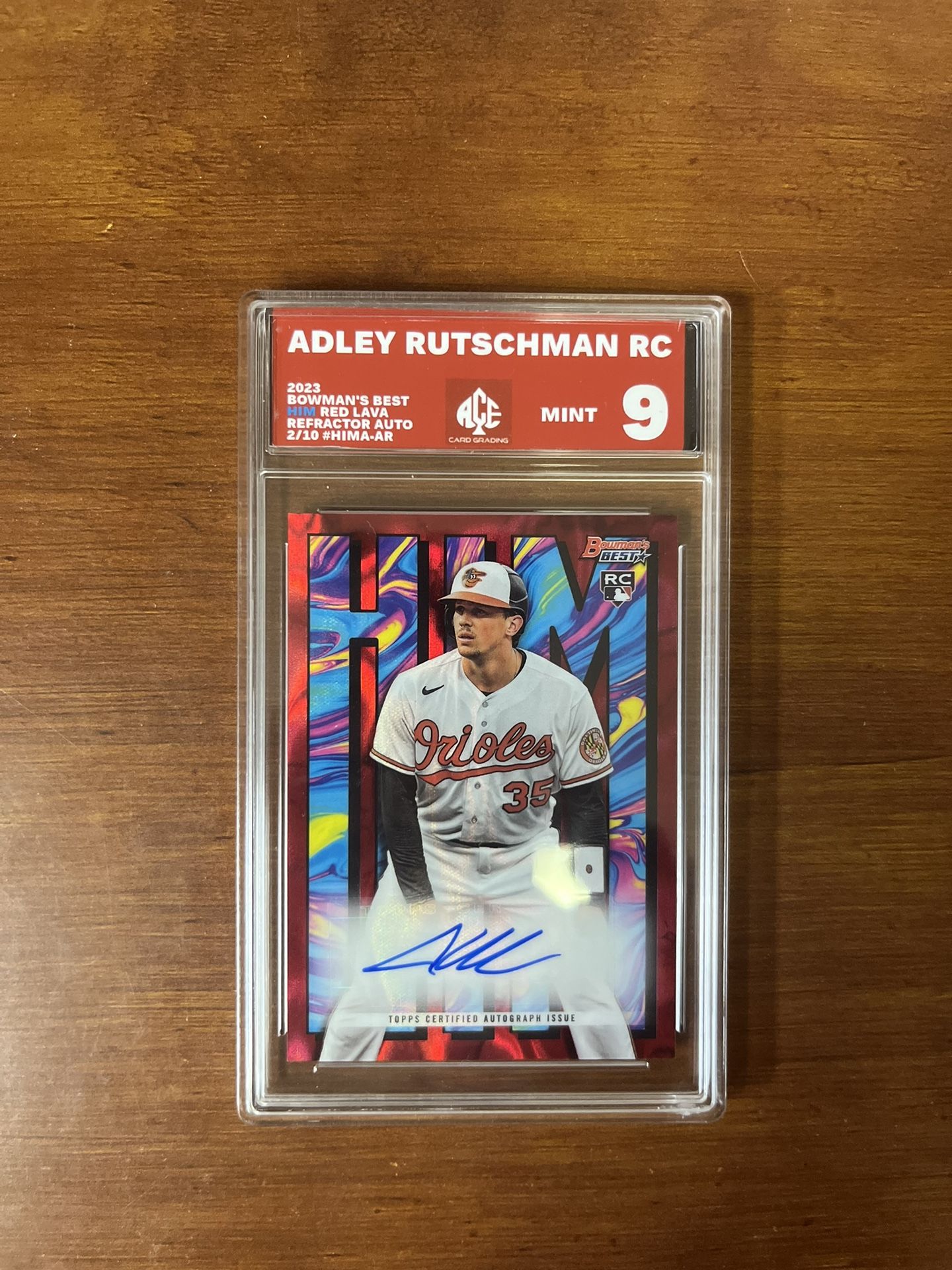 Adley Him Red Refractor Rare Card /10