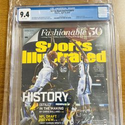 9.4 Graded Steph Curry Sports Illustrated 