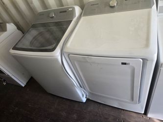Samsung Washer And Dryer Set Electric Topload