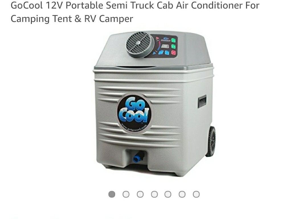 Go Cool 12V Portable Semi Truck Cab Air Conditioner For Camping Tent RV Camper