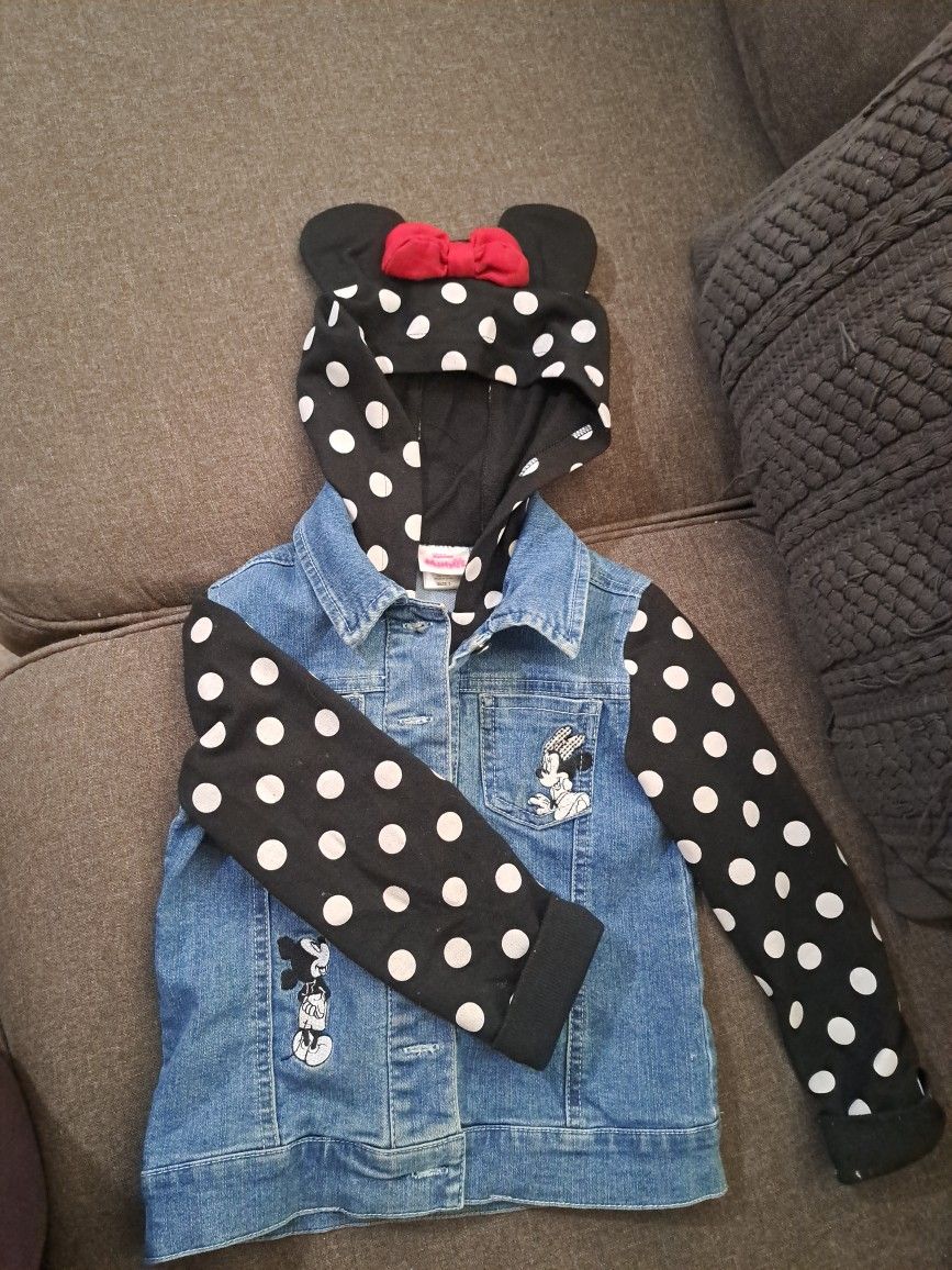 Little Girl Denim Minnie Jacket