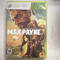 Max Payne 3 Xbox 360 game CIB