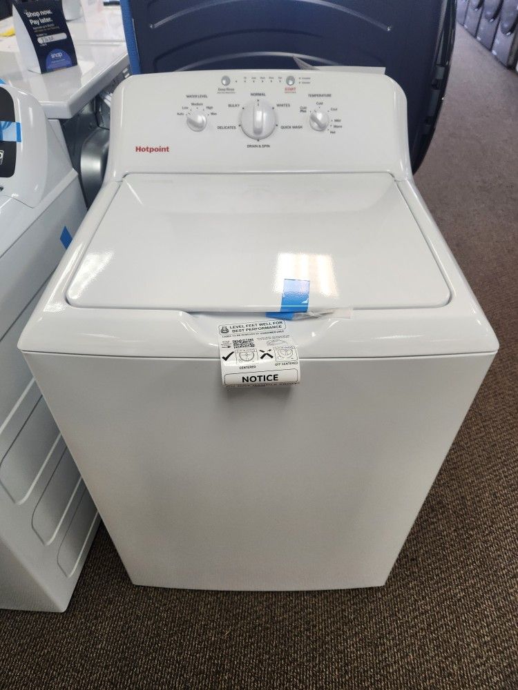 HOTPOINT 4.0 CU.FT.CAPACITY
WASHER WITH STAINLESS
STEEL BASKET,COLD PLUS AND
WATER LEVEL CONTROLz