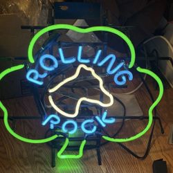 Neon Bar Sign Rolling Rock