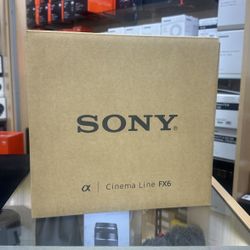 Sony Fx6 Cinema Camera New 