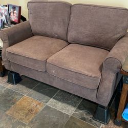 Small Brown Loveseat