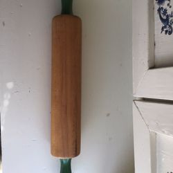 Vintage 17” Wooden Rolling Pin From The 1940’s