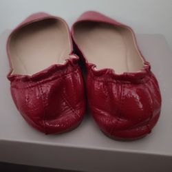 Red Flats Size 8