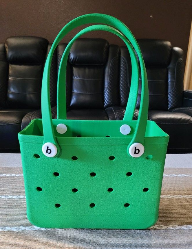 Eva Summer/Beach Tote Rubber Bag (Unbranded) Green