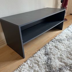 Gray Lower Shelf Table TV Stand Good Condition