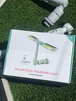 Solar pool fountain light