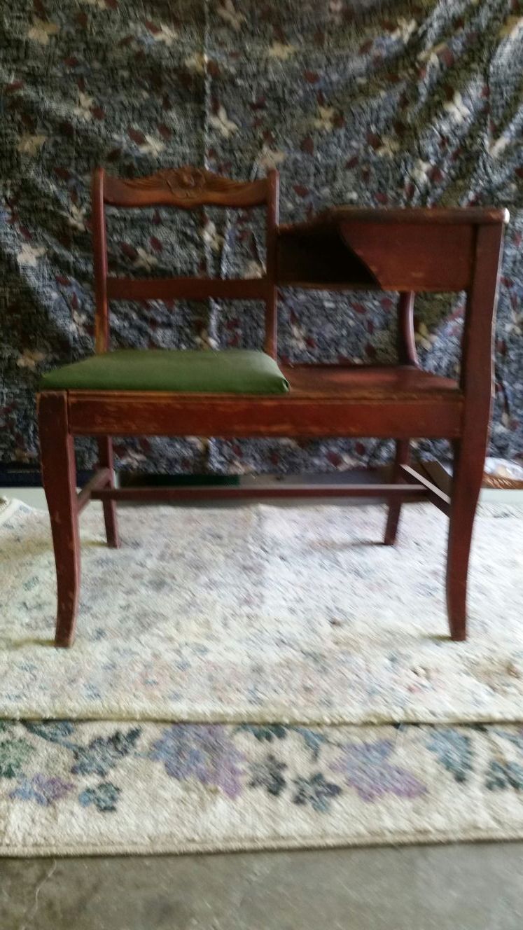 ANTIQUE TELEPHONE TABLE