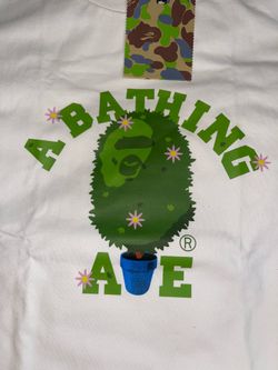 A bathing ape White Tee “bonsai”