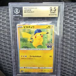 Beckett 9.5 Gem Mint Japanese Pikachu Holo