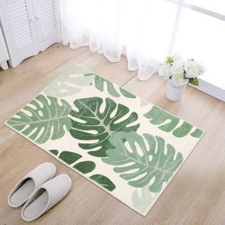 Chaelilife Bathroom Rugs 18''x 25''Green Bath Mat for Bathroom 