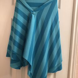 Tiffany Alana Striped Handkerchief Asymmetrical Skirt