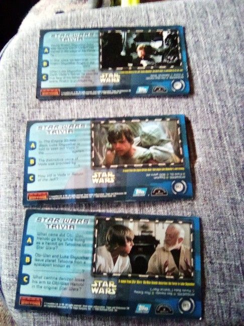 MINT CONDITION STAR WAR CARDS 