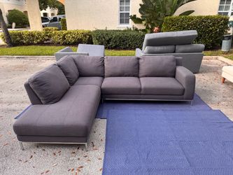 Gray Section & Ottoman Set - Same Day Delivery. 🚚