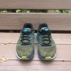 Nike Zoom Structure 19 Black Volt Blue Green White Size 10.5