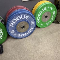 Rogue 140kg Bumper Plate Weight Set