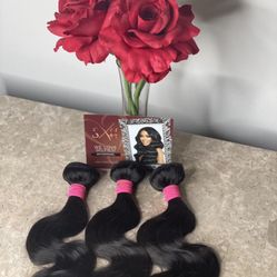 Three Human Hair Body Wave Bundles 