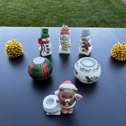 Christmas Candles and Holders for Sale 