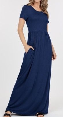 Short Sleeve Maxi Dress