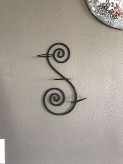 Wall art candle holders