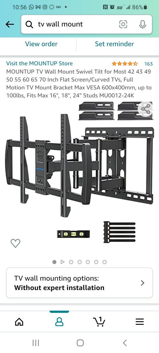 TV WALL MOUNT -Brand New In Box. Never Opened