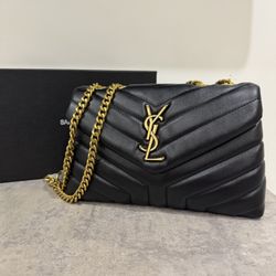 Ysl Purse Gold With Box Not Used
