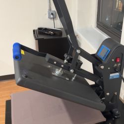 Heat Press And Cart 