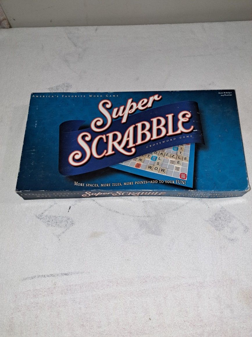 Super Scrabble Board Game In Excellent Condition (Is Complete Nothing Missing) Also Includes An Additional Complete Scrabble Game