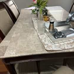 Marble dining table only