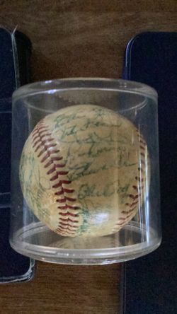 1969 Oakland A’s Autographed Team Ball with Joe DiMaggio’s autograph