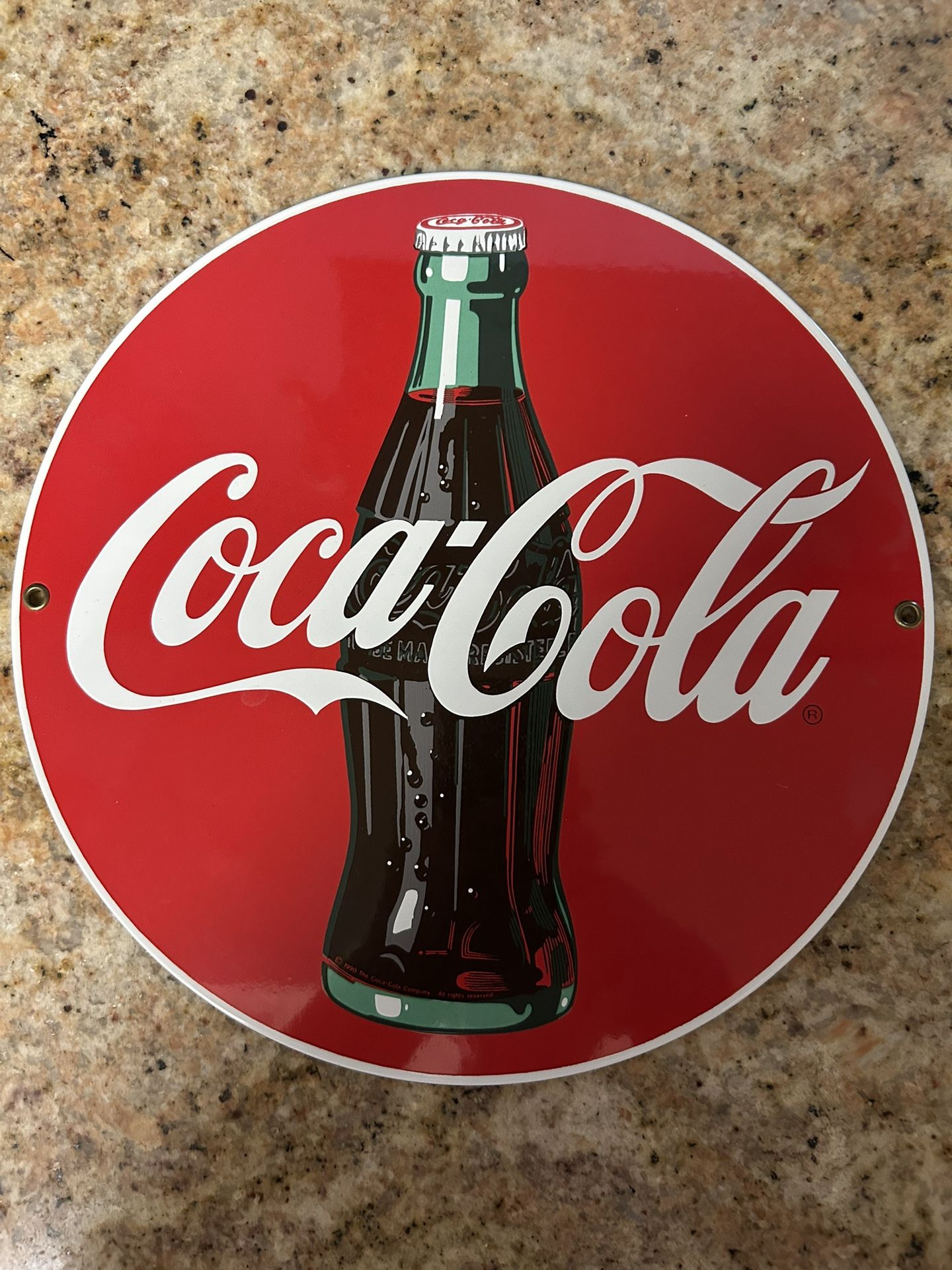 Coca Cola Porcelain Enamel Ad Sign